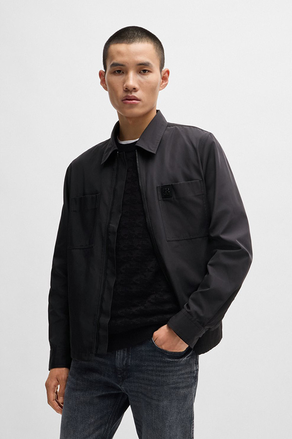 ΠΟΥΚΑΜΙΣΟ(ΜΕ ΦΕΡΜΟΥΑΡ) OVER HUGO - 001 ΜΑΥΡΟ